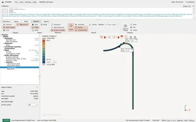 Resultado con la sonda en el punto de referencia