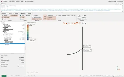 Resultado con la sonda en el punto de referencia